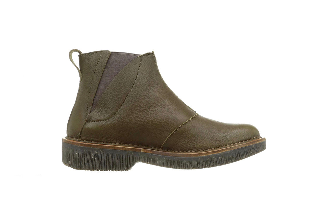 El Naturalista 5570 Volcano Olive Chelsea Ankle Boot Made In Spain