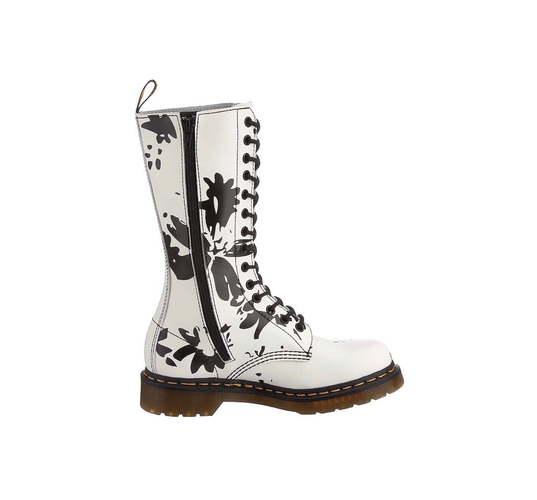 Dr. Martens Petula White Blanc Lamper Zip 14 Eyelet Boot