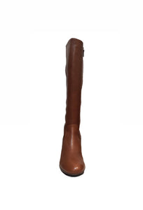 Wonders I-6832 Cuero Light Tan Knee High Zip Made In Spain