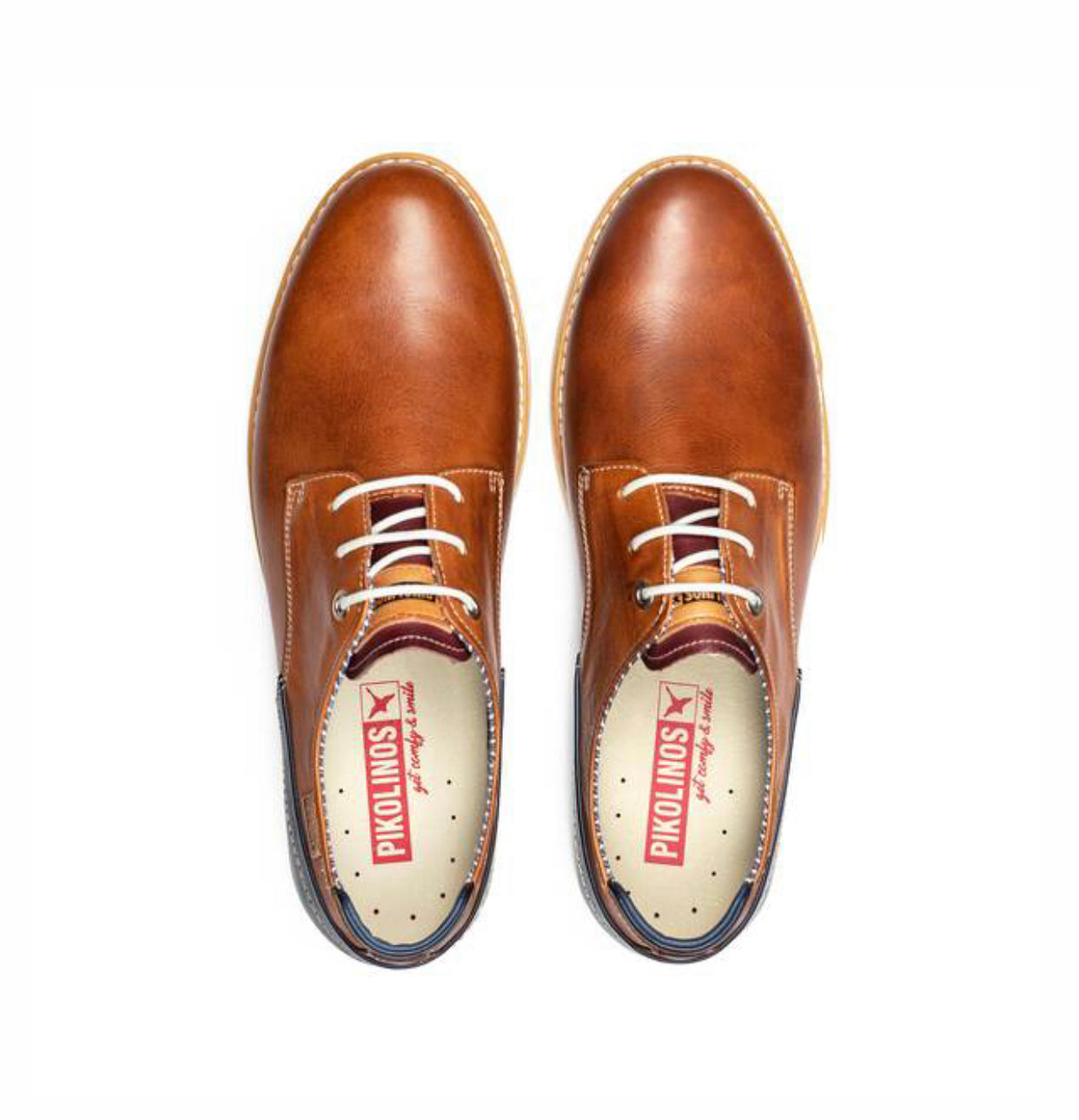 Pikolinos Jucar M4E-4104C1 Brandy Light Tan 3 Eyelet Shoe