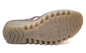 Fly London YVEN029FLY Cloud/Bronze Cupi/Idra Women's Wedges Sandals Made In Portugal