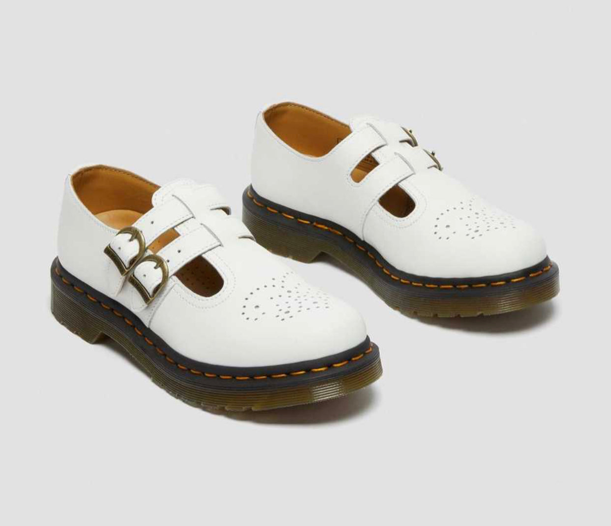 Dr. Martens 8065 White Smooth Mary Jane