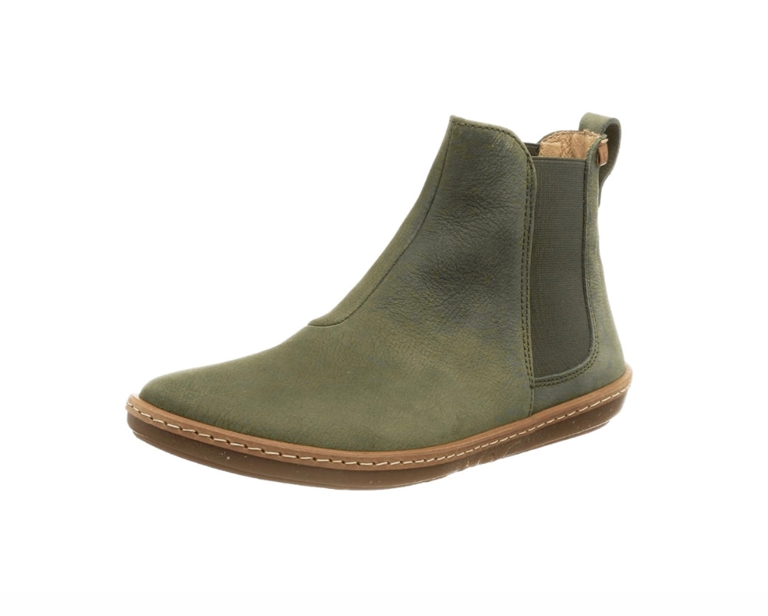 El Naturalista 5310 Forest Green Pleasant Pull On Boots Made In Spain