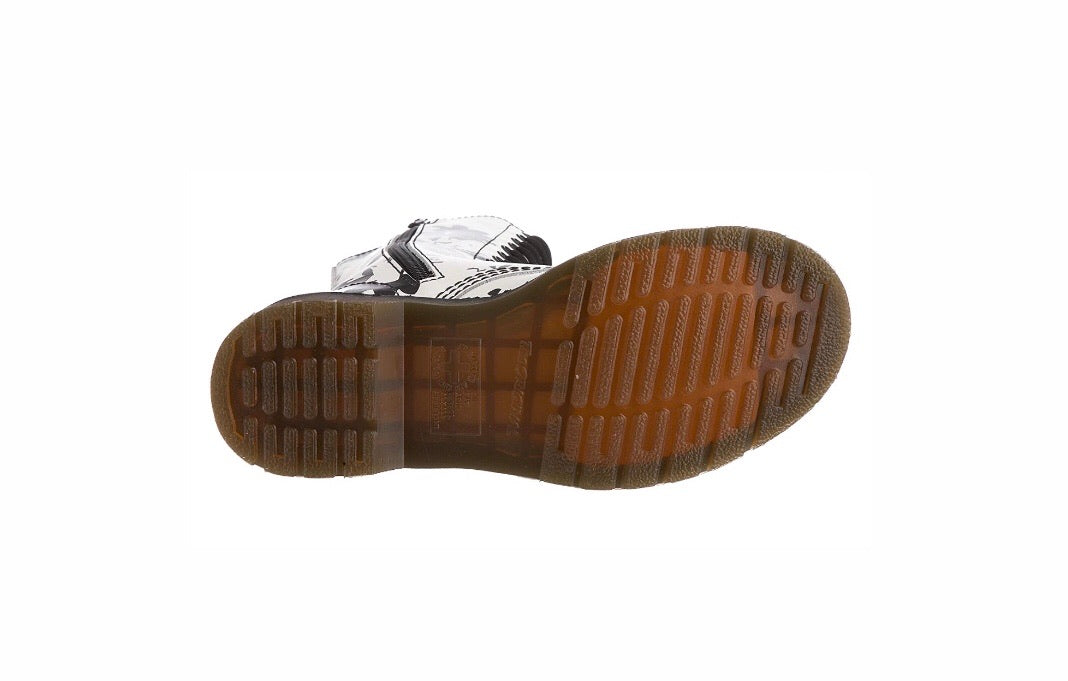 Dr. Martens Petula White Blanc Lamper Zip 14 Eyelet Boot