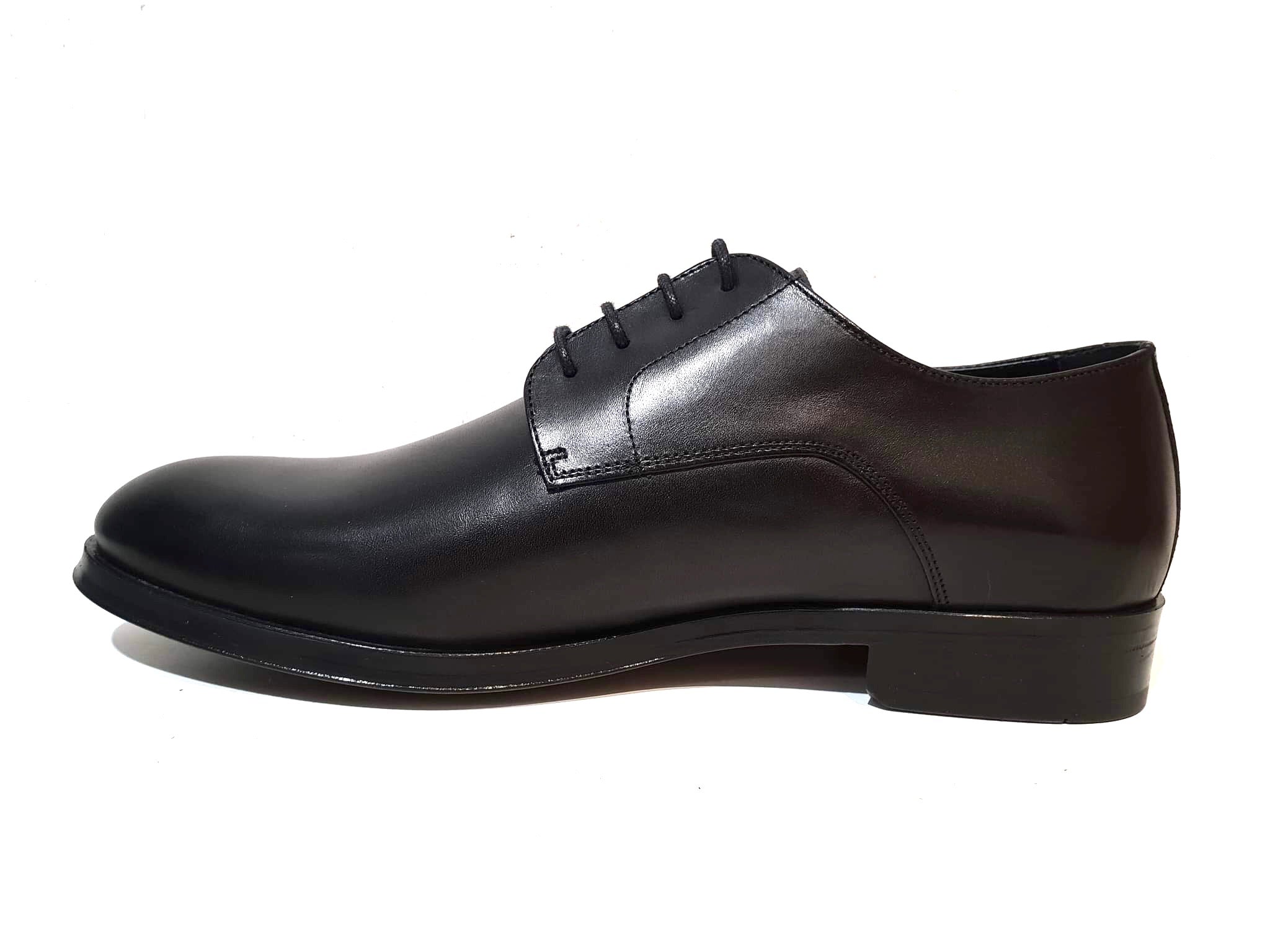 Martinelli 1492-2630PYM Black Empire Leather 4 Eyelet Shoe Made In Spain