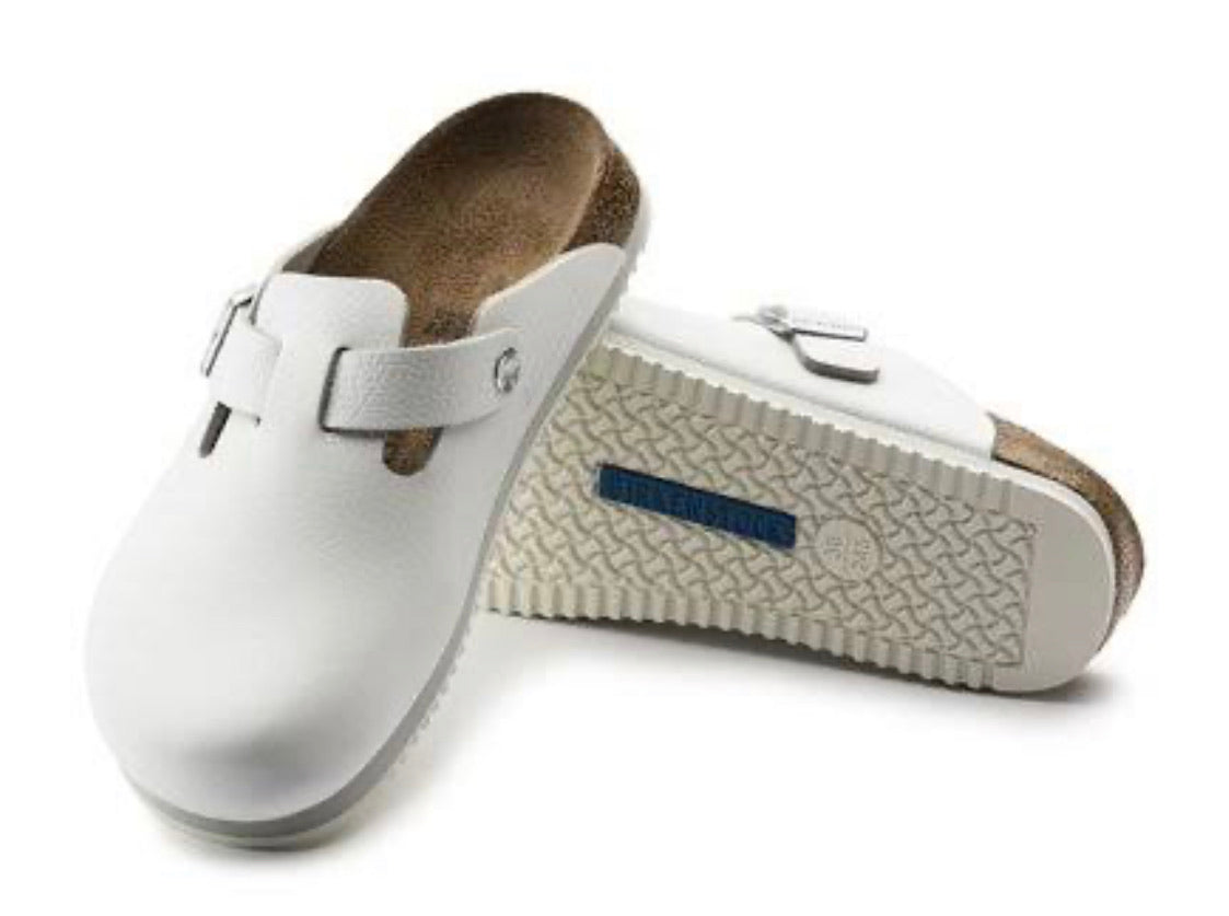 Birkenstock Boston White Super Grip Made In Germany