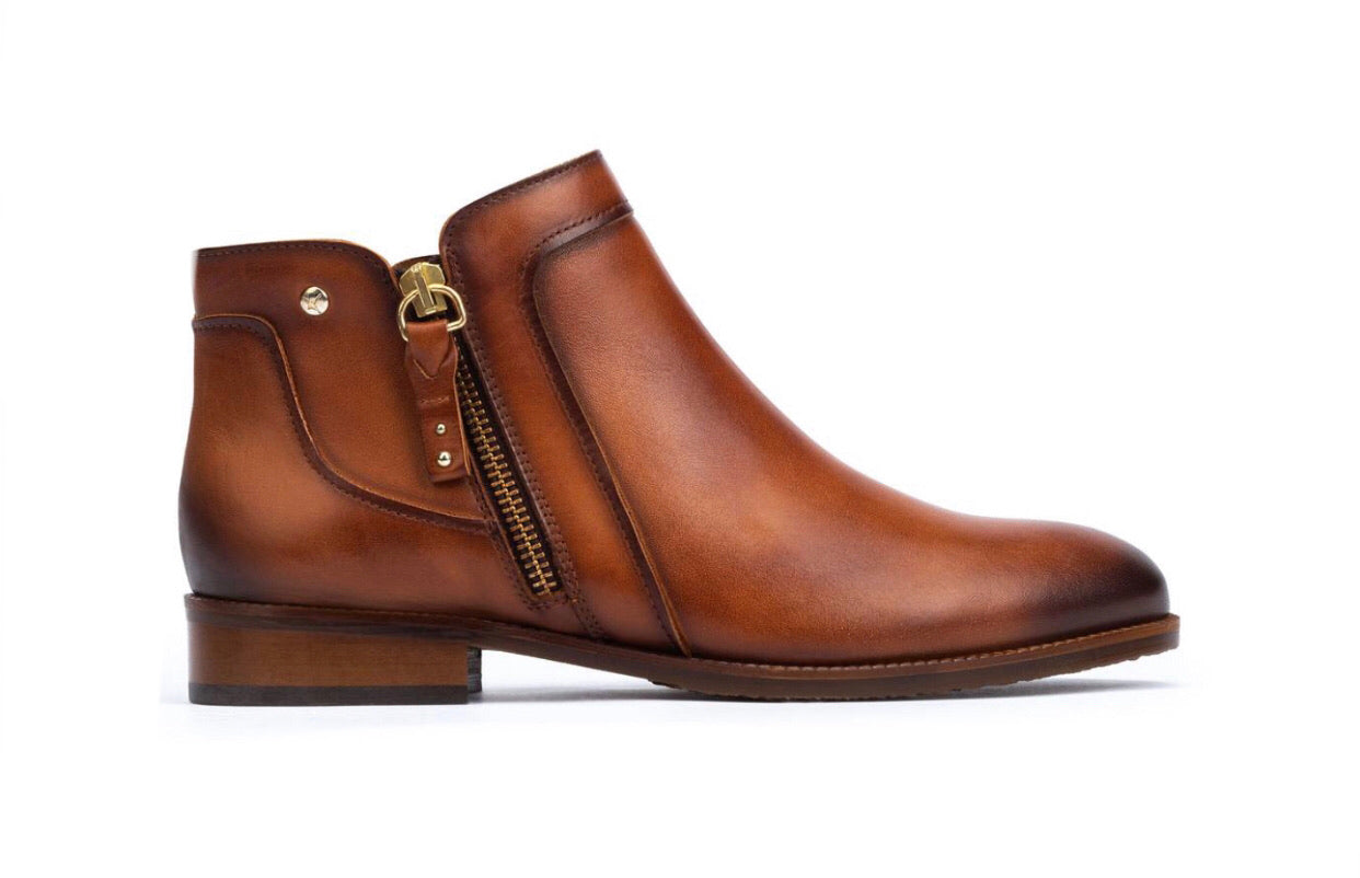 Pikolinos Royal W4D-8799 Brandy Zip Ankle Boot Made In Spain
