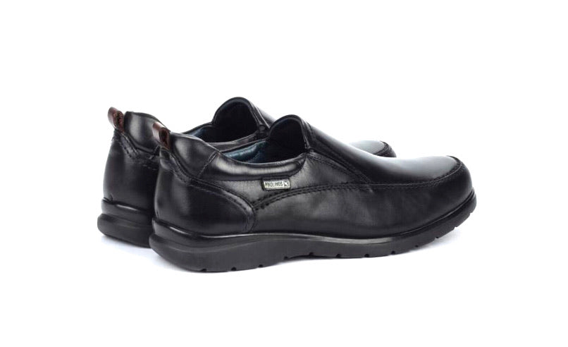 Pikolinos M1C-3036 Black Leather Slip On Shoes Made In Spain