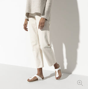 Birkenstock Gizeh White Birko-Flor Made In Germany