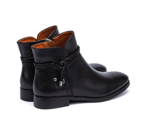 Pikolinos Royal W4D-8908 Black Zip Ankle Boot Made In Spain