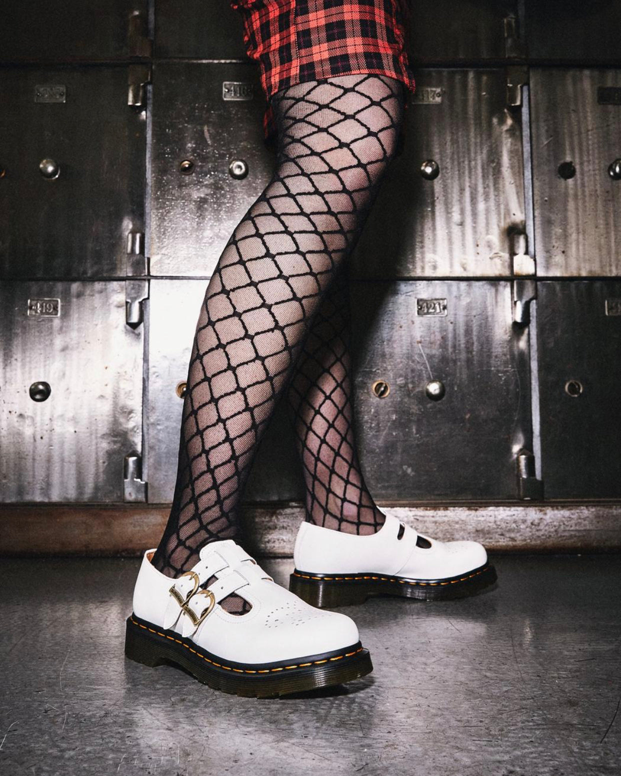 Dr. Martens 8065 White Smooth Mary Jane