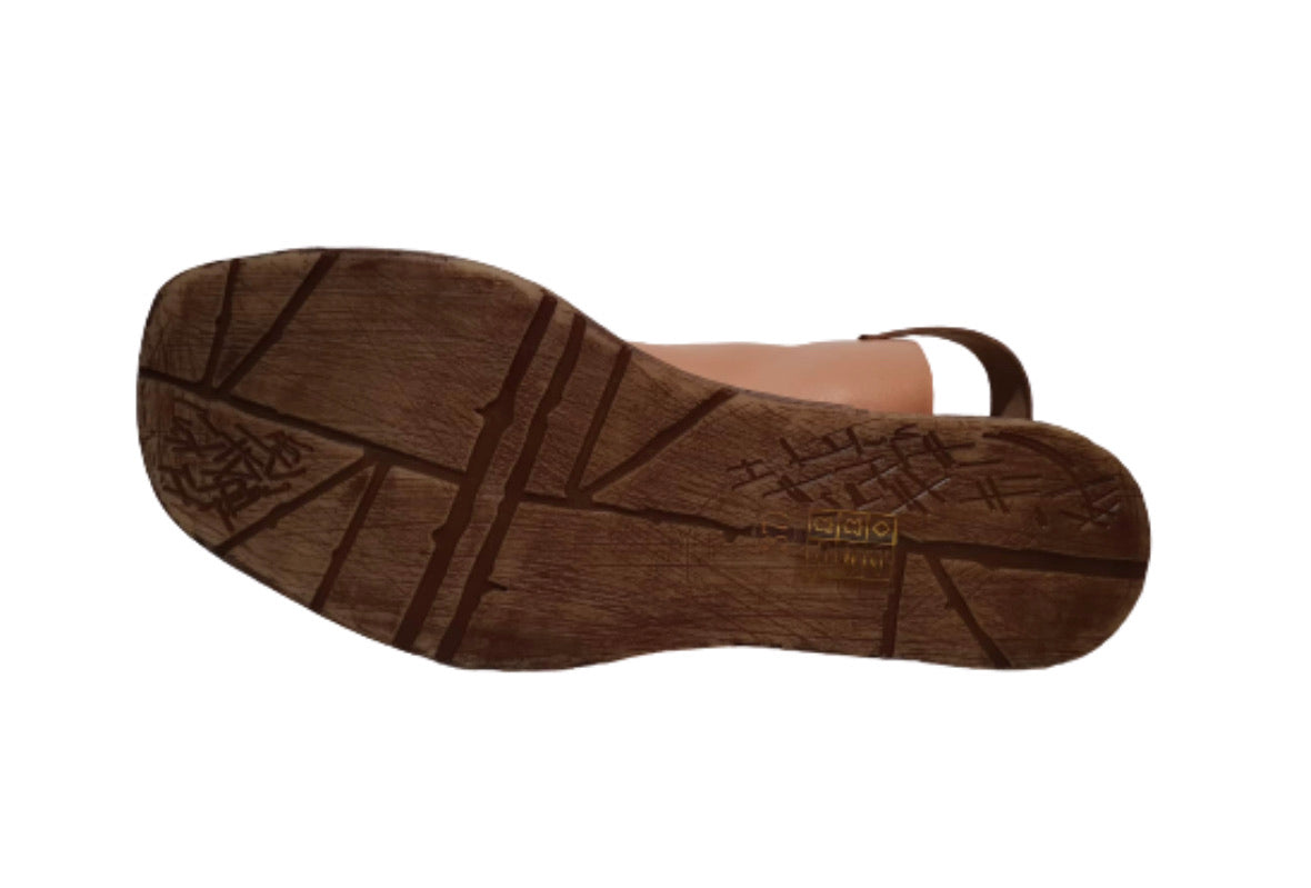 Martini Marco Cuoio T0303 Tan Women's Flats Sandals Made In Romania