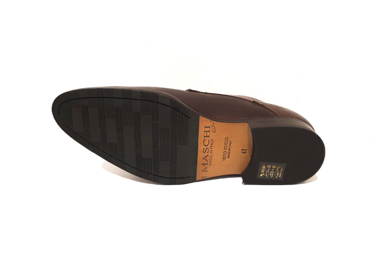 Imaschi Gold 2867B Vitello Brandy Brown 4 Eyelet Shoe Made In Italy