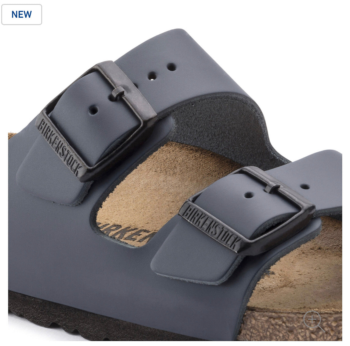 Birkenstock Arizona Blue Smooth Leather Made In Germany