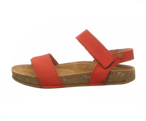 El Naturalista 5790 Coral Red Balance Pleasant Sandals Made In Spain