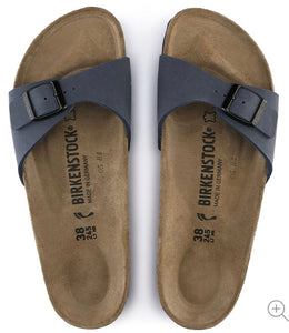 Birkenstock Madrid Nubuck Navy Birko-Flor Made In Germany