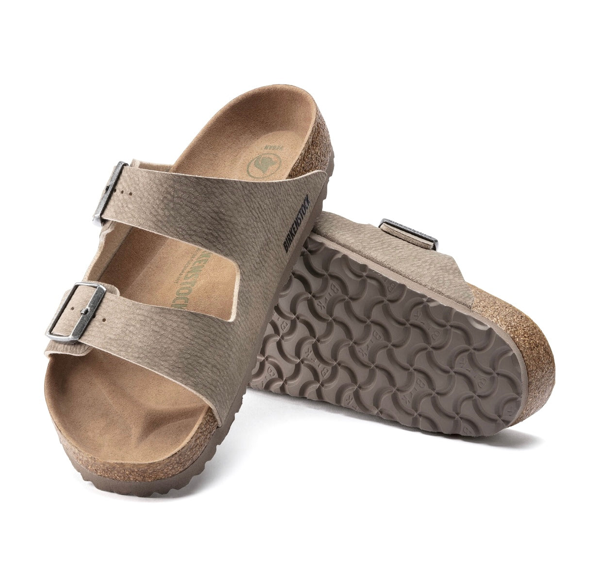 Birkenstock Arizona Desert Dust Gray Taupe Microfiber Vegan Made In Germany