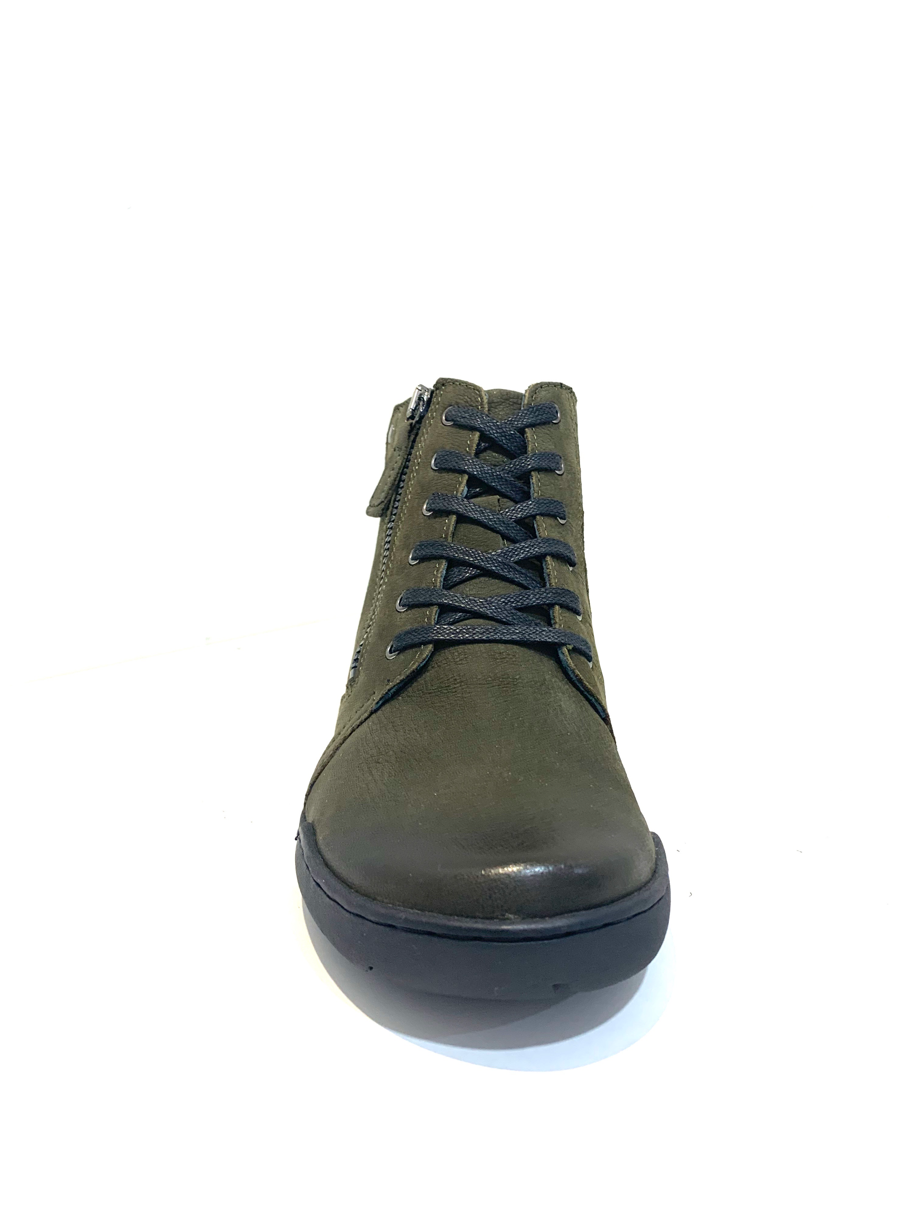 Relax 290-104 Loden Olive Green Lace Up Zip Ankle Made In Bosnia