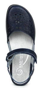 Naot Arataki Soft Ink Navy Blue Leather Ladies Sandals Made In Israel