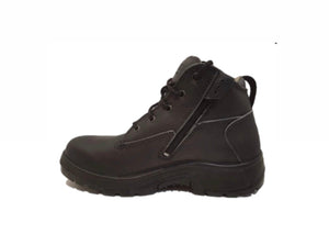 Rossi 776 Black Peak Steel Toe Ankle Zip Work Boot Made In Australia