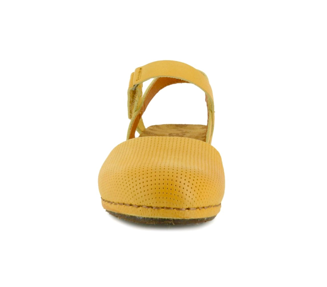 Art 0739 Sun Yellow Perforated Leather Mary Jane Made In Spain