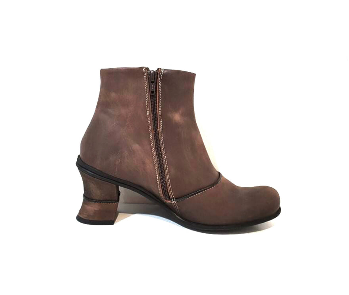 Eject EJW16-18 Brown Zip Chelsea Ankle Boot Made In Portugal