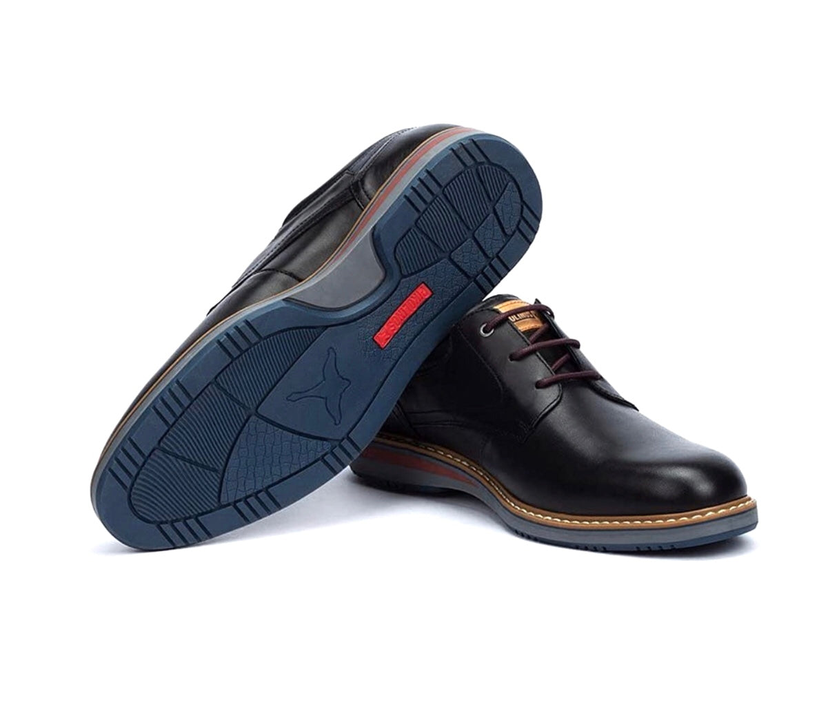 Pikolinos Avila M1T-4050 Black 3 Eyelet Shoe Made In Spain