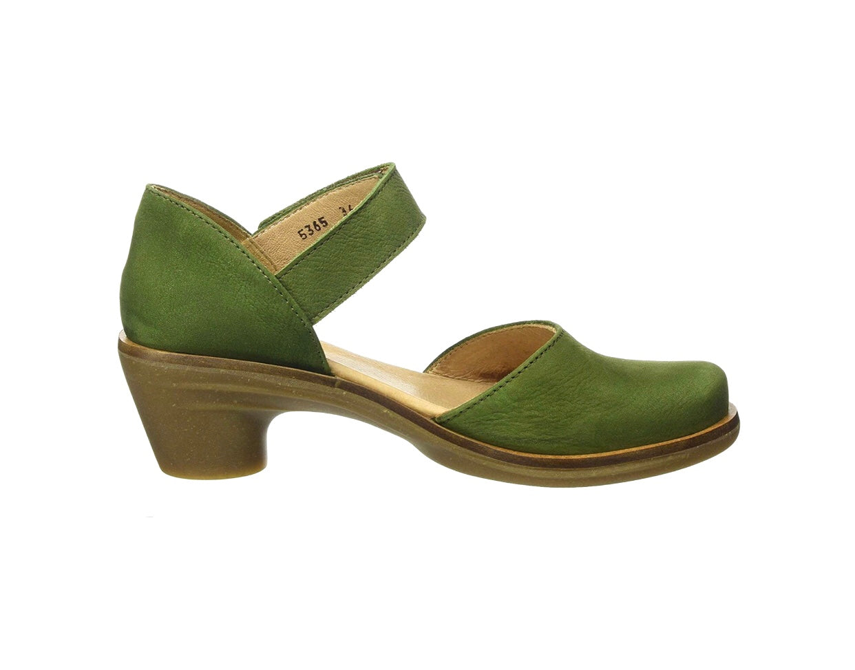 El Naturalista 5365 Aqua Selva Green Pleasant Court Shoe Made In Spain