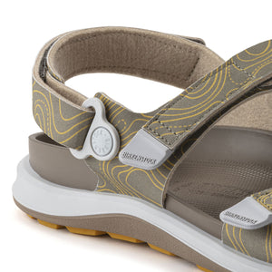 Birkenstock Kalahari Faded Khaki Velcro Vegan Sandal Made In Germany