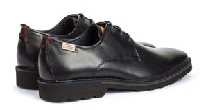 Pikolinos M9M-4201C1 Black Mens 3 Eyelet Lace Up Made In Spain