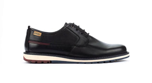 Pikolinos Berna M8J-4314 Black 4 Eyelet Shoe Made In Spain