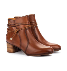 Pikolinos Calafat W1Z-8635 Cuero Light Tan Zip Ankle Boot Made In Spain