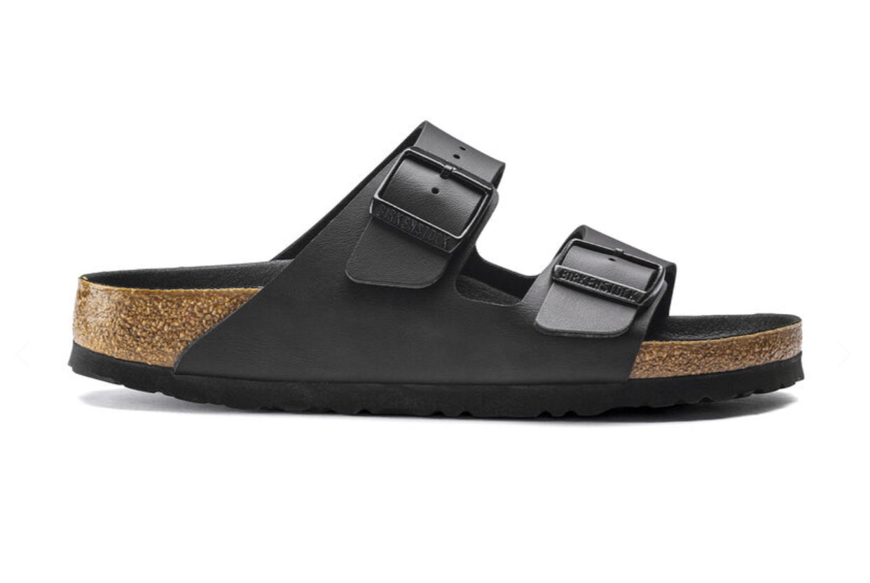 Birkenstock Arizona Semi Exq Black Birko-Flor Vegan Made In Germany