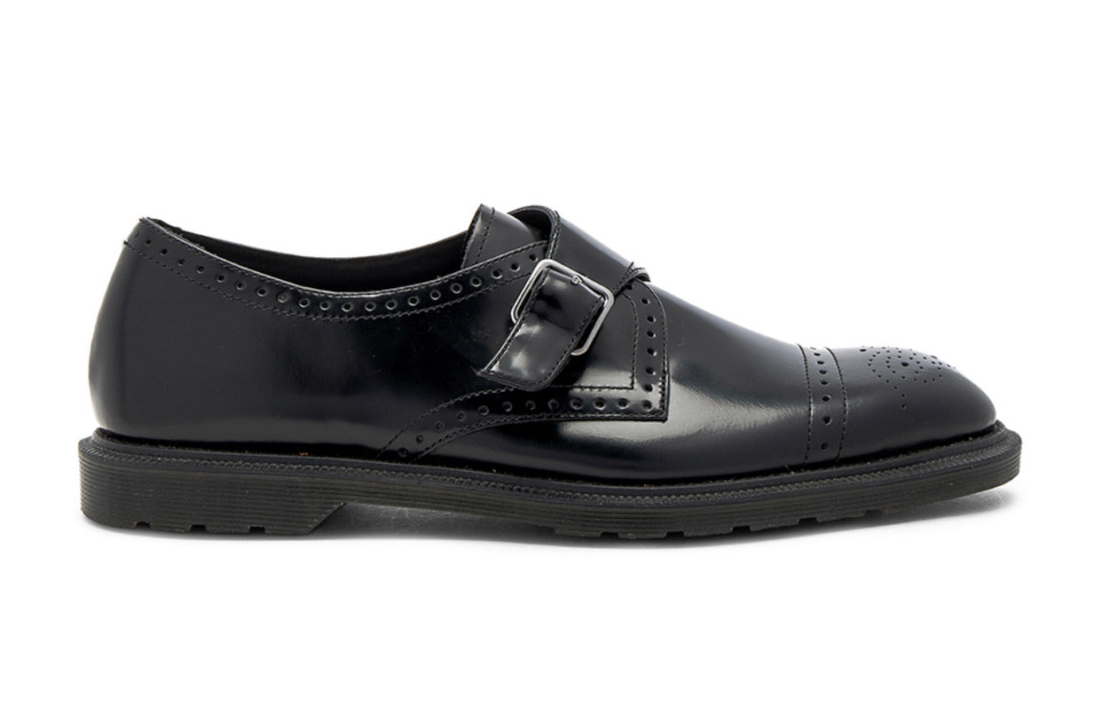 Dr. Martens Cobden Black Monk Strap Shoe