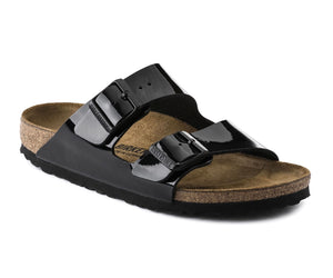 Birkenstock Arizona Black Patent Birko-Flor Made In Germany