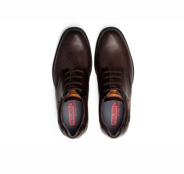 Pikolinos Durango M8S-4014 Olmo Brown 4 Eyelet Shoe Made In Spain