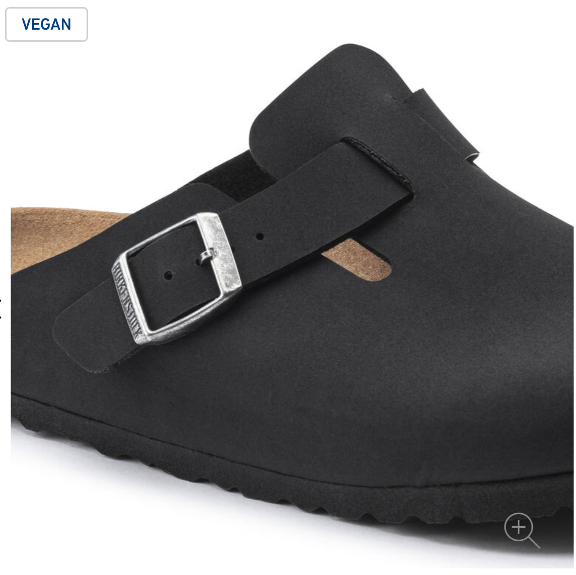 Birkenstock Boston Black Earthy Vegan Made In Germany