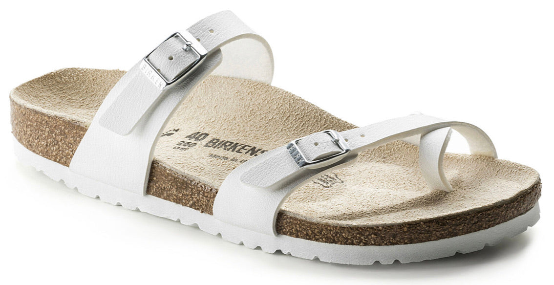 Birkenstock Mayari White Birko-Flor Made In Germany