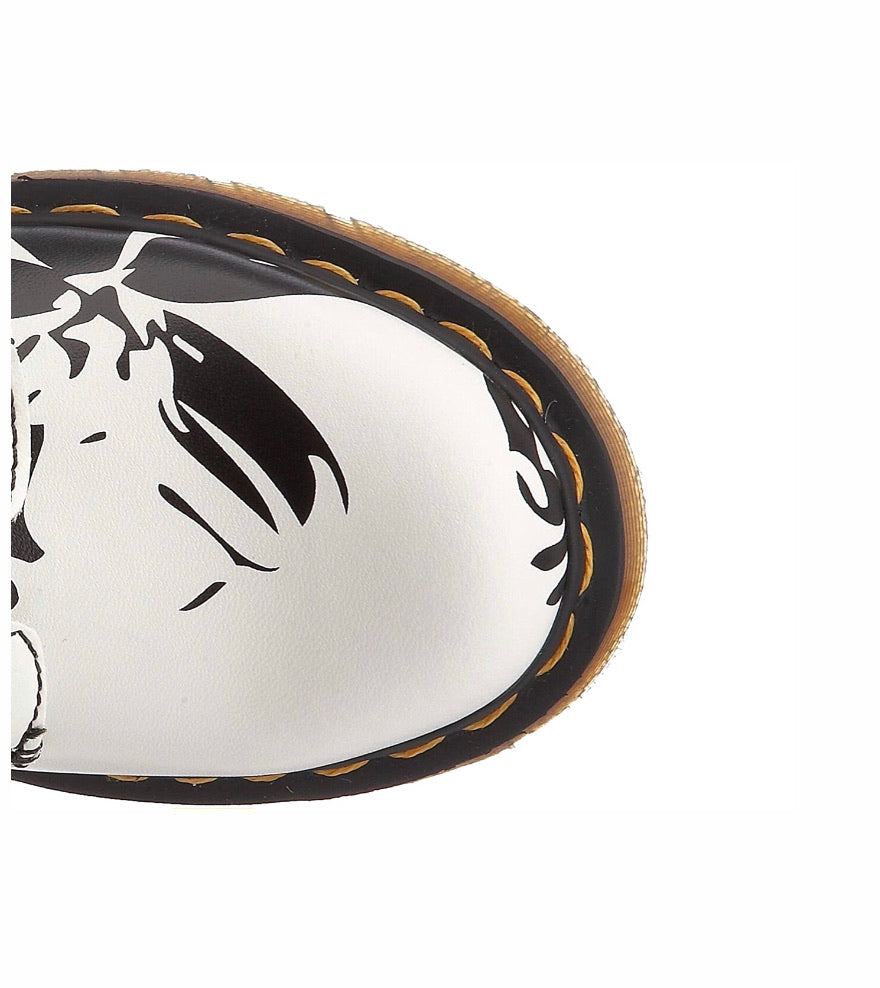 Dr. Martens Petula White Blanc Lamper Zip 14 Eyelet Boot