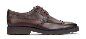 Pikolinos M9M-4226C1 Olmo Brown Mens Brogue 4 Eyelet Lace Up Made In Spain