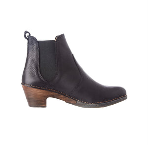 El Naturalista 5492 Sylvan Black Pull On Ankle Boot Made In Spain