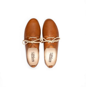 Pikolinos W9K-4985 Brandy Light Tan 2 Eyelet Shoe Made In Spain