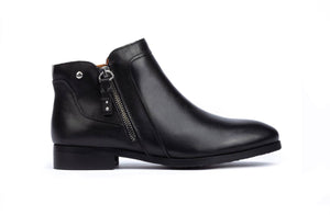 Pikolinos Royal W4D-8799 Black Zip Ankle Boot Made In Spain