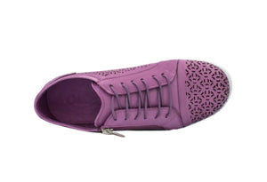Cabello Comfort EG16 Lilac 6 Eyelet Zip Shoe Made In Turkey