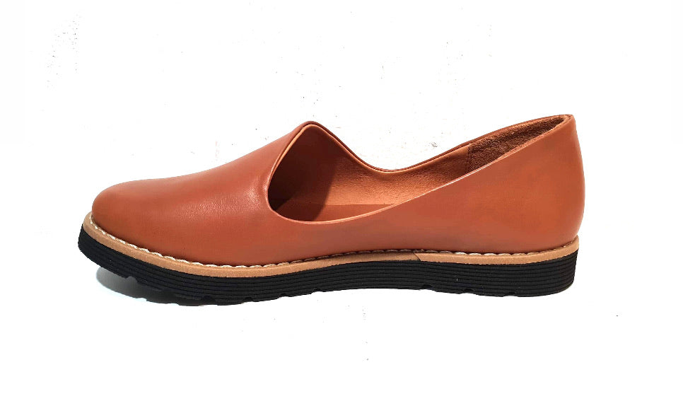 Sala Europe Gigi Tan Slip On Closed Toe Made In Turkey