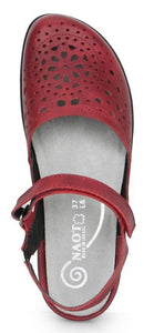 Naot Arataki Berry Red Leather Ladies Sandals Made In Israel