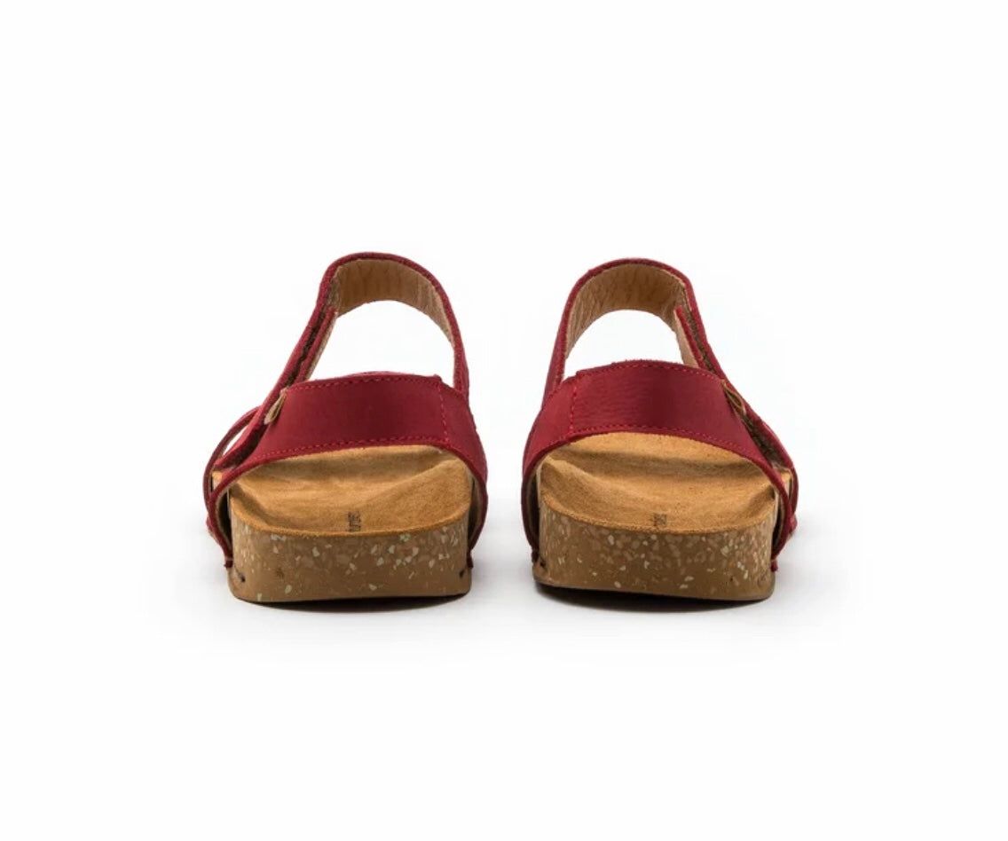 El Naturalista 5790 Tibet Red Balance Pleasant Sandals Made In Spain