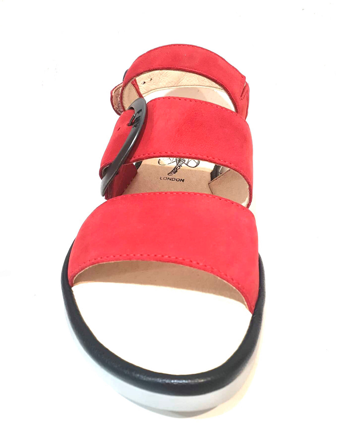 Fly London CODO006FLY Lipstick Red/Black Cupi/Mous Women's Flats Sandals Made In Portugal