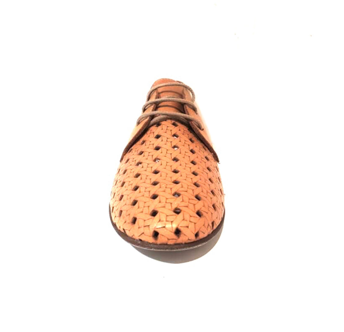 Sala Europe Venice Cappuccino 3 Eyelet Perforated Shoe Made In Turkey