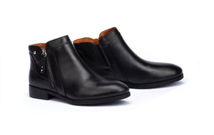 Pikolinos Royal W4D-8799 Black Zip Ankle Boot Made In Spain